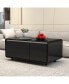 Фото #4 товара Smart Coffee Table With Fridge, Charging, Power, USB, Ice Water, Black