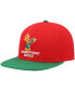 Фото #4 товара Men's Red and Green Milwaukee Bucks Hardwood Classics Snapback Hat