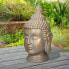 Buddha Kopf Statue 53cm bronze Polyresin
