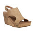 Фото #4 товара Corkys Tiffanee Studded Wedge Womens Brown Casual Sandals 41-0266-TPSM