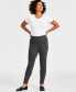 Фото #1 товара Petite Ponté-Knit Mid-Rise Pants, Short Inseam, Created for Macy's