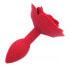 Фото #3 товара Rose Silicone Butt Plug Red