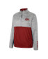 ფოტო #3 პროდუქტის Men's Gray Montana Grizzlies John Half-Zip Jacket