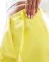 Фото #5 товара ASOS DESIGN high waisted tailored crepe short in yellow