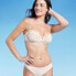 Фото #3 товара Women's Crochet Underwire Bikini Top - Shade & Shore Off-White 36DD