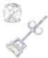 ფოტო #2 პროდუქტის White Topaz (1-1/8 ct. t.w.) Stud Earrings in 14K White or Yellow Gold