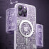 Фото #14 товара Чехол Kingxbar для iPhone 14 Pro MagSafe PQY Geek Series магнитный серебристый
