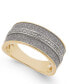 ფოტო #1 პროდუქტის Diamond Glitter Ring (1/8 ct. t.w.) in 14k Gold-Plated Sterling Silver