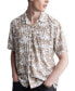 Фото #4 товара Men's Sandro Printed Short Sleeve Button-Front Camp Shirt
