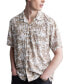 Men's Sandro Printed Short Sleeve Button-Front Camp Shirt