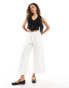 ASOS DESIGN Petite pull on culotte in white