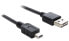 Delock 3m USB 2.0 A - mini USB m/m - 3 m - USB A - Mini-USB B - USB 2.0 - Male/Male - Black