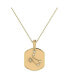 Фото #1 товара LuvMyJewelry gemini Twin Design Sterling Silver Moonstone Diamond Tag Pendant Necklace