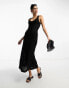 Фото #1 товара ASOS DESIGN sleeveless crochet maxi dress in black