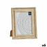 Фото рамка Стеклянный Позолоченный Деревянный Коричневый Пластик (21 x 2 x 26 cm) (6 штук)