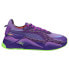 Фото #1 товара Puma RsX Galaxy Basketball Mens Purple Sneakers Athletic Shoes 38776401