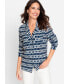 Фото #1 товара Women's Long Sleeve Button Front Shirt