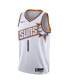 ფოტო #3 პროდუქტის Men's and Women's Devin Booker White Phoenix Suns Swingman Jersey - Association Edition