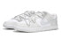 【定制球鞋】 Nike Dunk Low 火心 高级 简约 轻奢感 冷淡风 复古 解构绑带 低帮 板鞋 GS 白灰色 / Кроссовки Nike Dunk Low DH9765-102