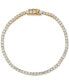 ფოტო #1 პროდუქტის 18k Gold-Plated Cubic Zirconia Tennis Bracelet, Created for Macy's