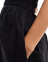 Nobody's Child Annie bandeau midi smock dress in black