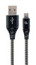 Фото #1 товара Кабель USB Gembird CC-USB2B-AMCM-2M-BW - 2 м - USB A - USB C - USB 2.0 - 480 Mbit/s - Черный - Белый
