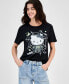 Juniors' Hello Kitty Glow in the Dark Halloween Graphic Tee