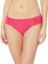 Seafolly Women's 236691 Bikini Bottom Persian Pink Swimwear Size 12