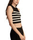 ფოტო #3 პროდუქტის Women's Striped Sweater-Knit Tank