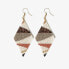 Фото #1 товара INK + ALLOY Frida Angled Stripes Beaded Earrings Mixed Metallic