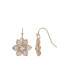 ფოტო #1 პროდუქტის Crystal Flower Drop Earring