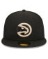 Фото #4 товара Men's Black Atlanta Hawks 2023/24 City Edition Alternate 59FIFTY Fitted Hat