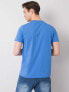 Фото #45 товара мужская футболка повседневная  синяя однотонная Factory Price T-shirt-TSKK-Y21-0000145-liliowy