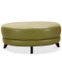 Фото #4 товара Myia Tufted Leather Oval Ottoman, Created for Macy's