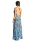 Women's Maxi Halterneck Dress Синий, S/M - фото #3