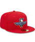 Фото #4 товара Men's Red Fayetteville Woodpeckers Marvel x Minor League 59FIFTY Fitted Hat