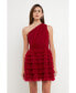 Фото #2 товара Women's Tiered Tulle Mini Dress