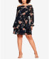 Фото #1 товара Plus Size Trendy Odette Ruffle Dress