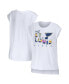 Women's White St. Louis Blues Greetings From Muscle T-shirt Белый, S - фото #2