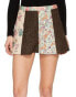 Фото #1 товара Red Valentino 247705 Womens Herringbone Prints Intarsia Shorts Camello Size 40