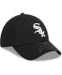 Men's Black Chicago White Sox Top Visor 39THIRTY Flex Hat