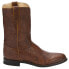 Justin Boots Jackson 10" Round Toe Roper Mens Brown Casual Boots 3163 EE, Широкая, 10 - фото #1