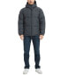 Фото #5 товара Men's Quilted Zip Front Hooded Puffer Jacket