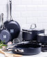 Фото #2 товара Hard Anodized Ceramic Nonstick 10 Piece Cookware Set