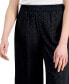 Фото #4 товара Women's Satin Jacquard Wide-Leg Pants, Created for Macy's