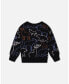 ფოტო #2 პროდუქტის Big Boys Sweater With Intarsia Animal Forest Black