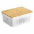 Фото #3 товара Универсальная коробка Confortime Белый Коричневый Бамбук Пластик 36 x 26,5 x 13,5 cm (6 штук)