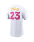 Men's Fernando Tatis Jr. White San Diego Padres City Connect Fuse Name Number T-Shirt Белый, XL - фото #2