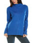 Фото #1 товара To My Lovers Ribbed Wool-Blend Sweater Women's Blue S/M