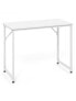 40 Inch Small Computer Desk with Heavy-duty Metal Frame-White